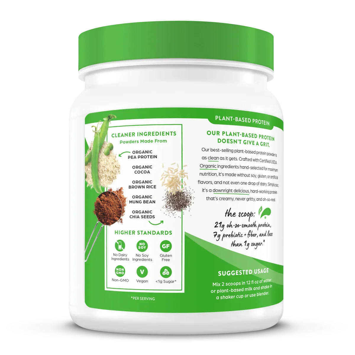 Organic Protein? Plant Based Protein Powder - Creamy Chocolate Fudge