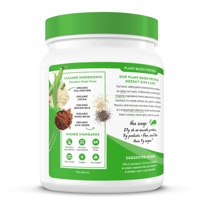 Organic Protein? Plant Based Protein Powder - Creamy Chocolate Fudge