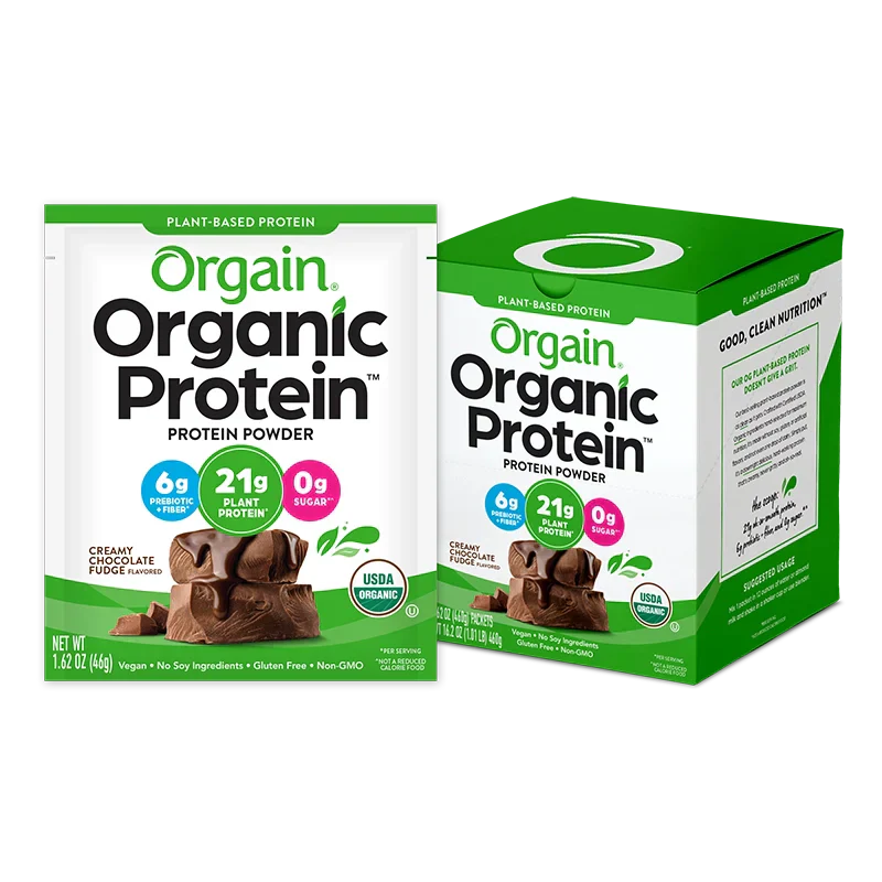 Organic Protein? Plant Based Protein Powder - Creamy Chocolate Fudge