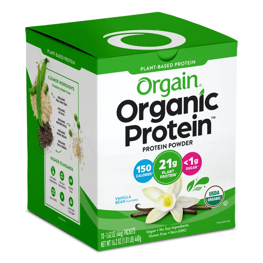 Single Serve Organic Protein? Plant Based Protein Powder - Vanilla Bean