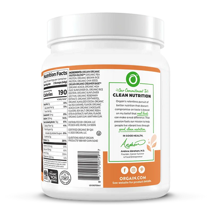 Organic Protein? Plant Based Protein Powder - Chocolate Caramel Sea Salt