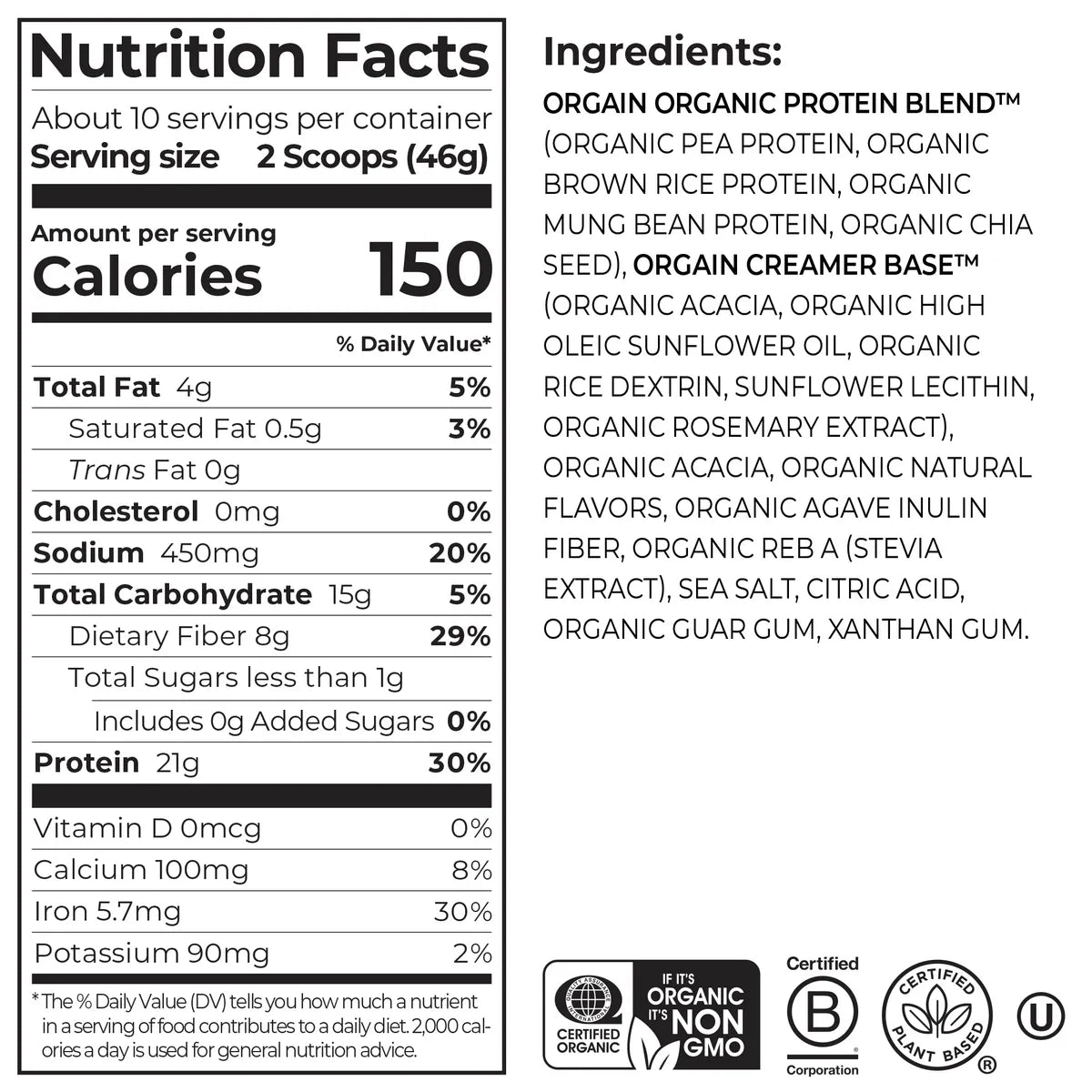 Organic Protein? Plant Based Protein Powder - Fruity Cereal